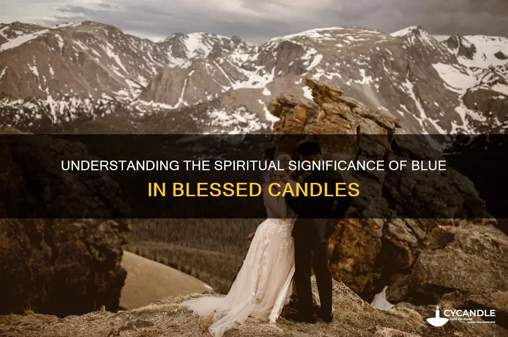 what is la color blue in candle blessed