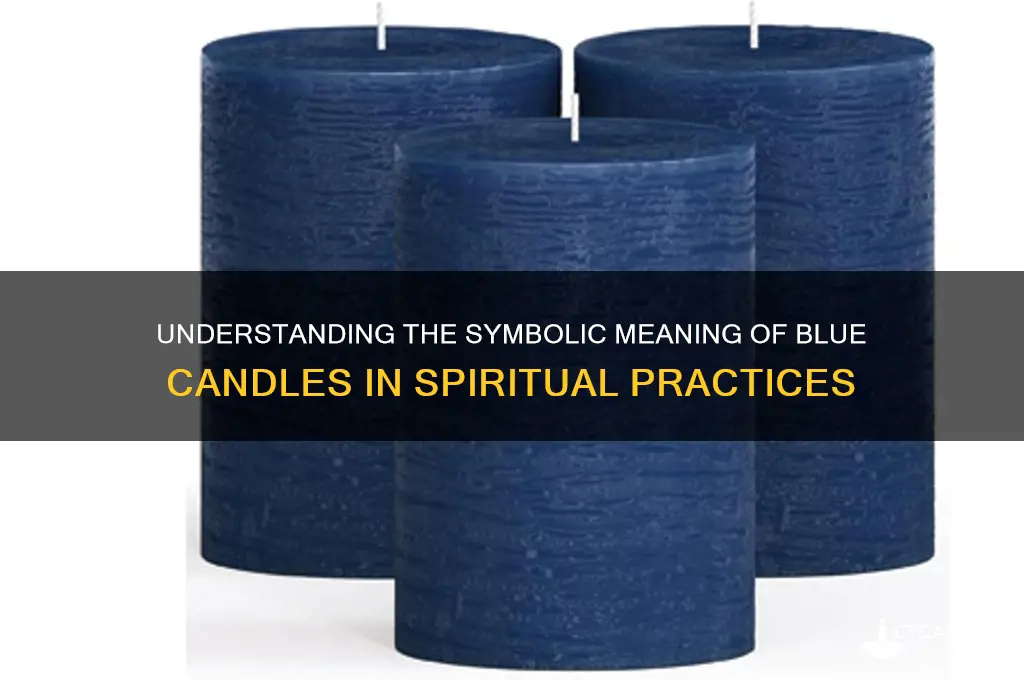what is la color blue in candles mean