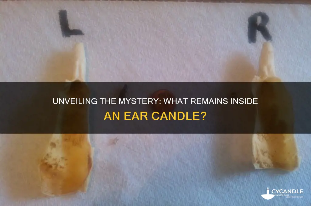 what is left in an ear candle