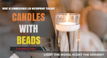 Luminessence LED Waterproof Tealight Candles: Beaded Elegance for Any Setting