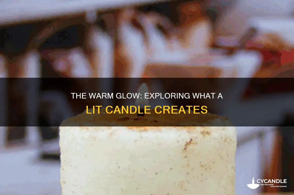 what is made by a lit candle