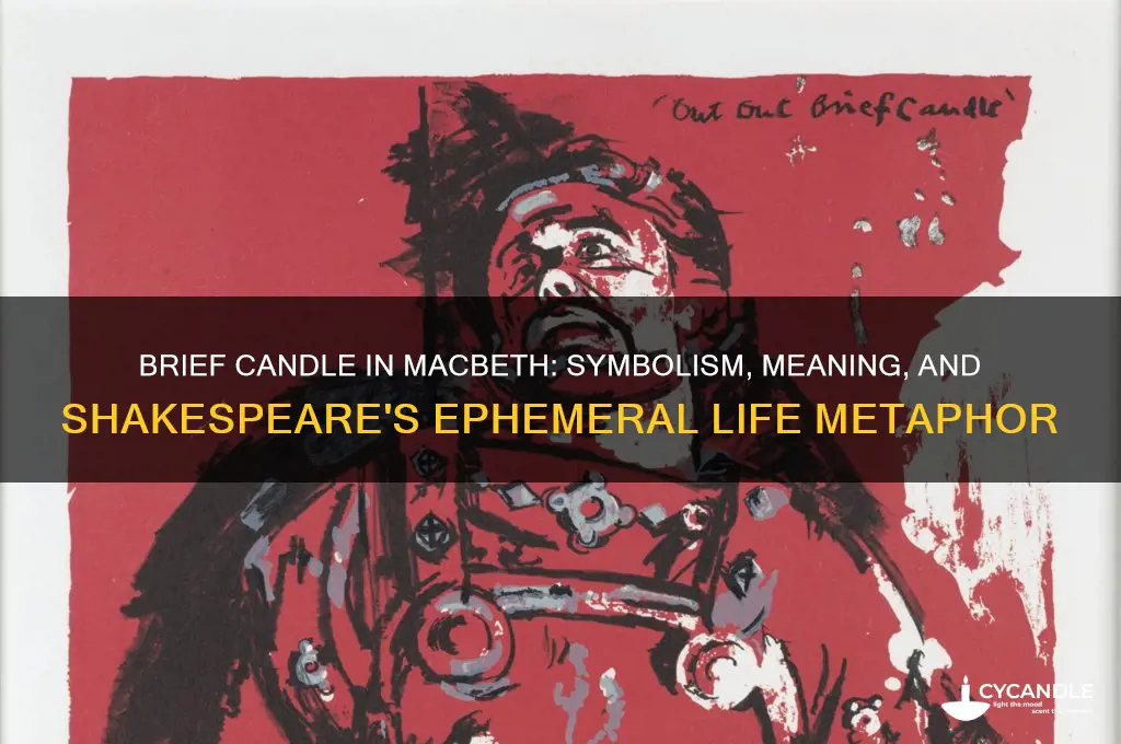 what is meant by brief candle in macbeth