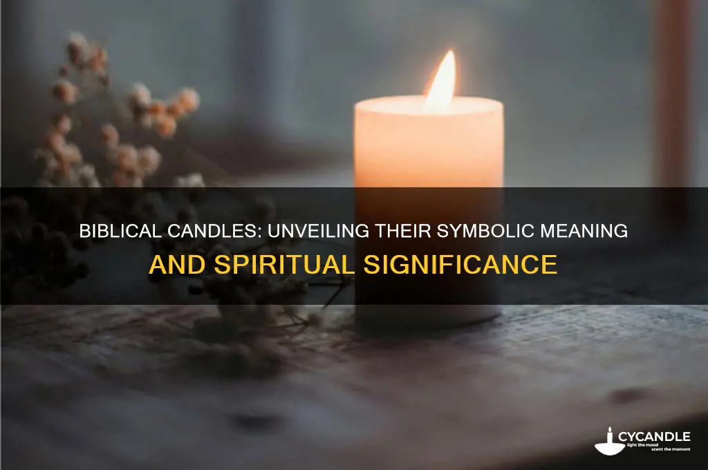 what is meant by candles in the bible