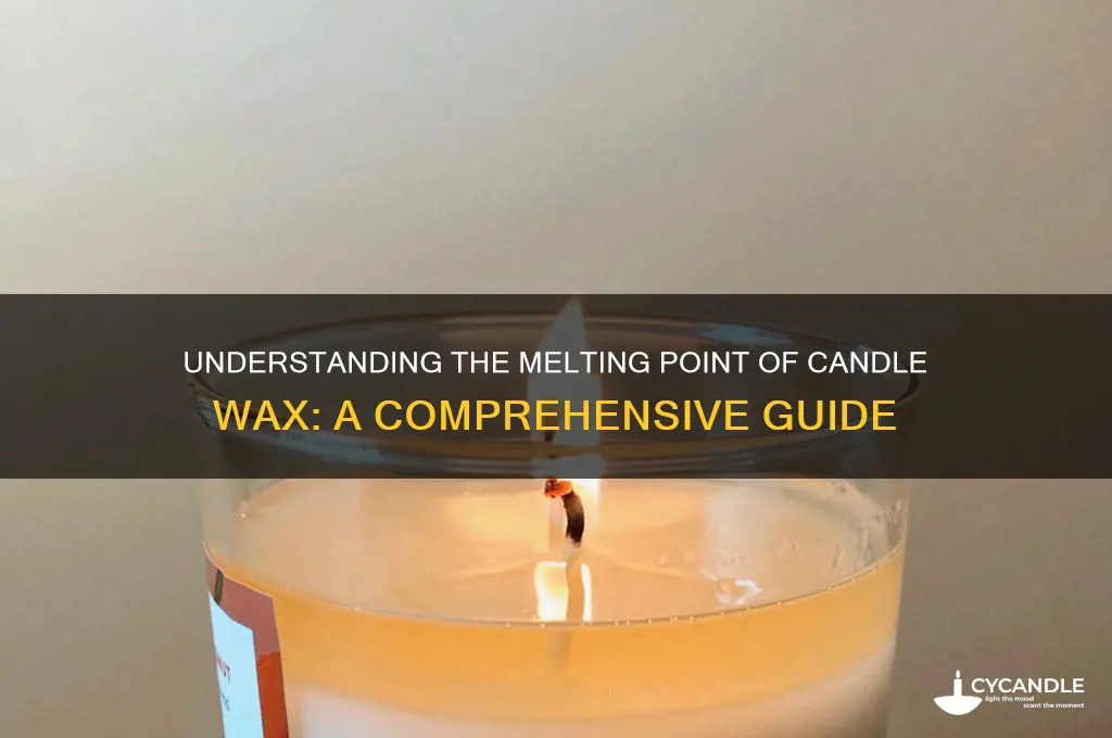 what is melting point of candle wax