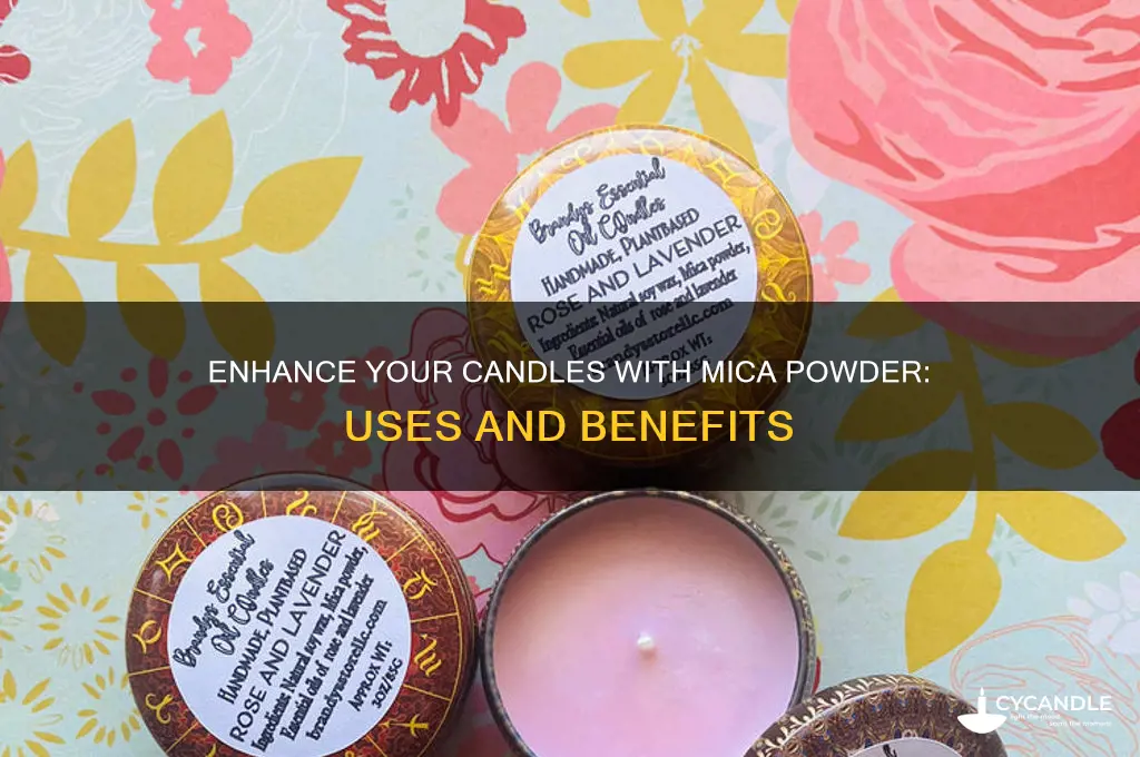 what is mica powder for candles