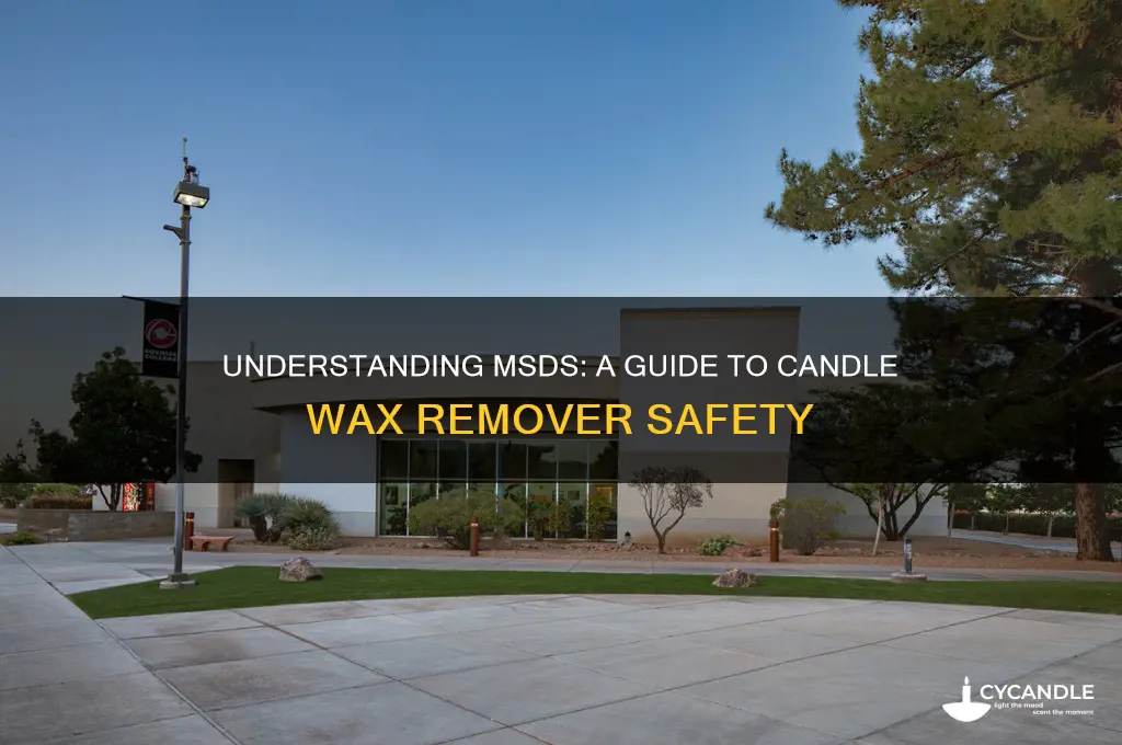 what is msds mean in candle was remover