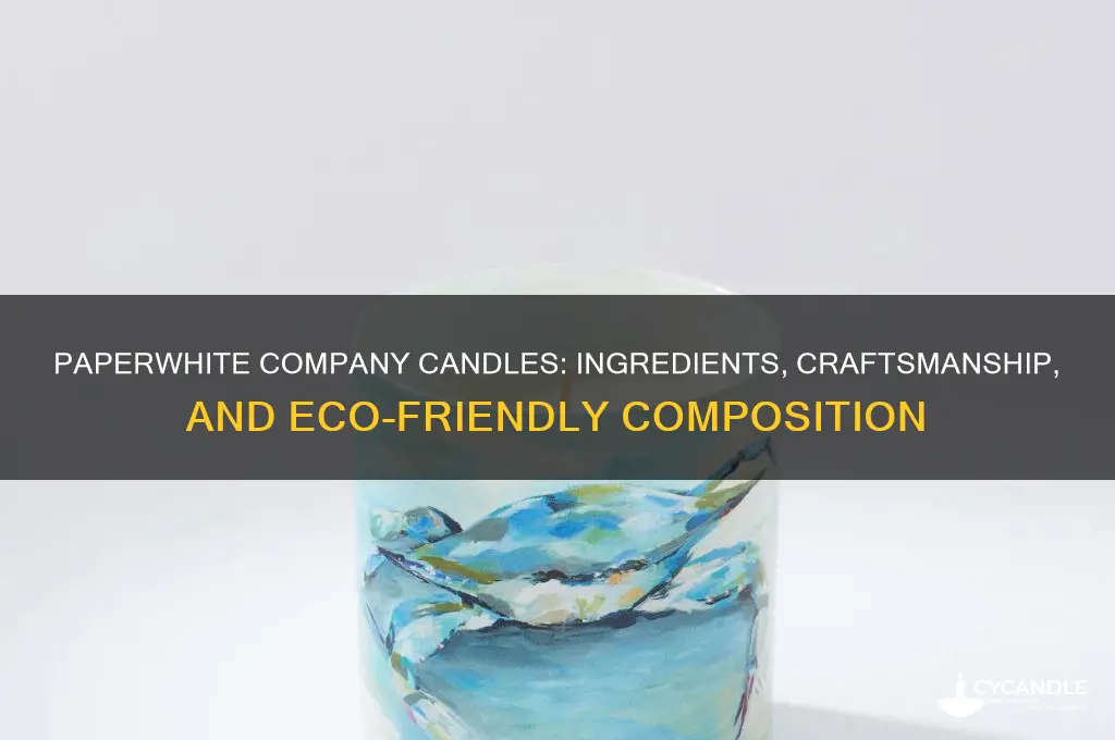 what is paper white company candles made of