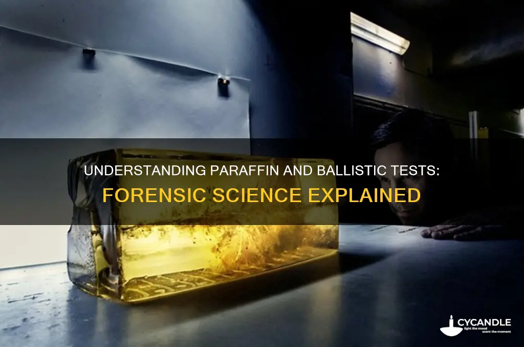 what is paraffin and ballistic test