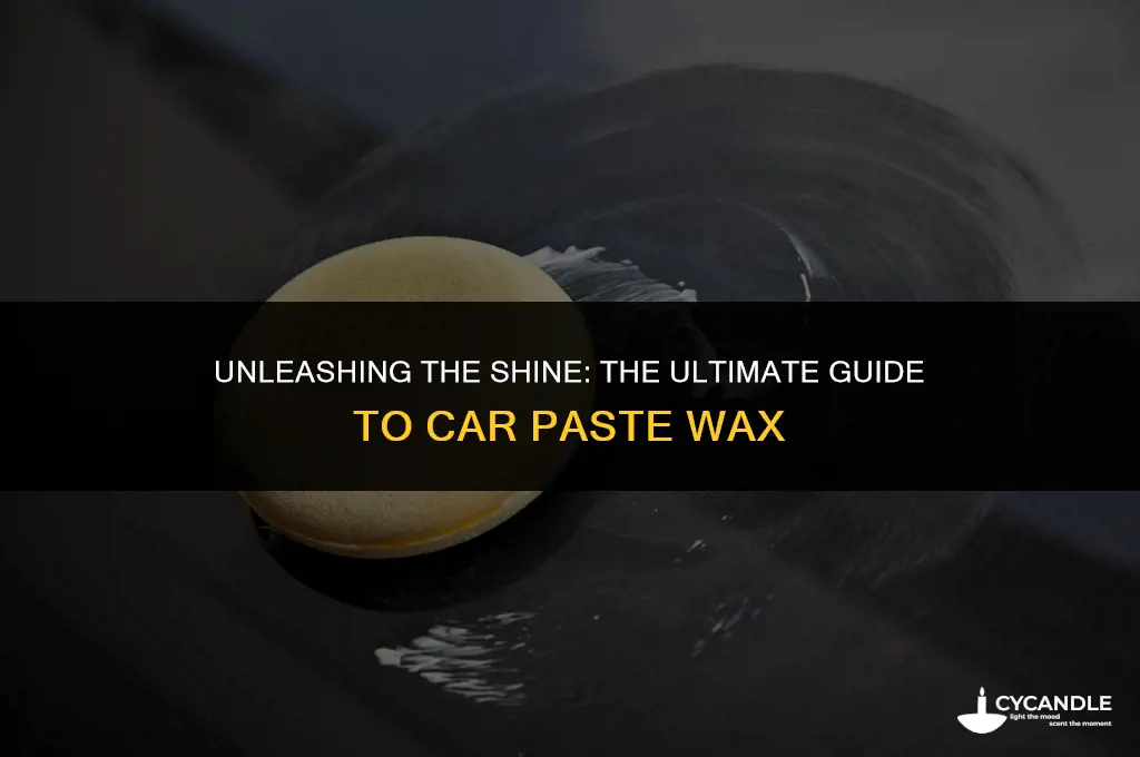 what is paste wax for cars