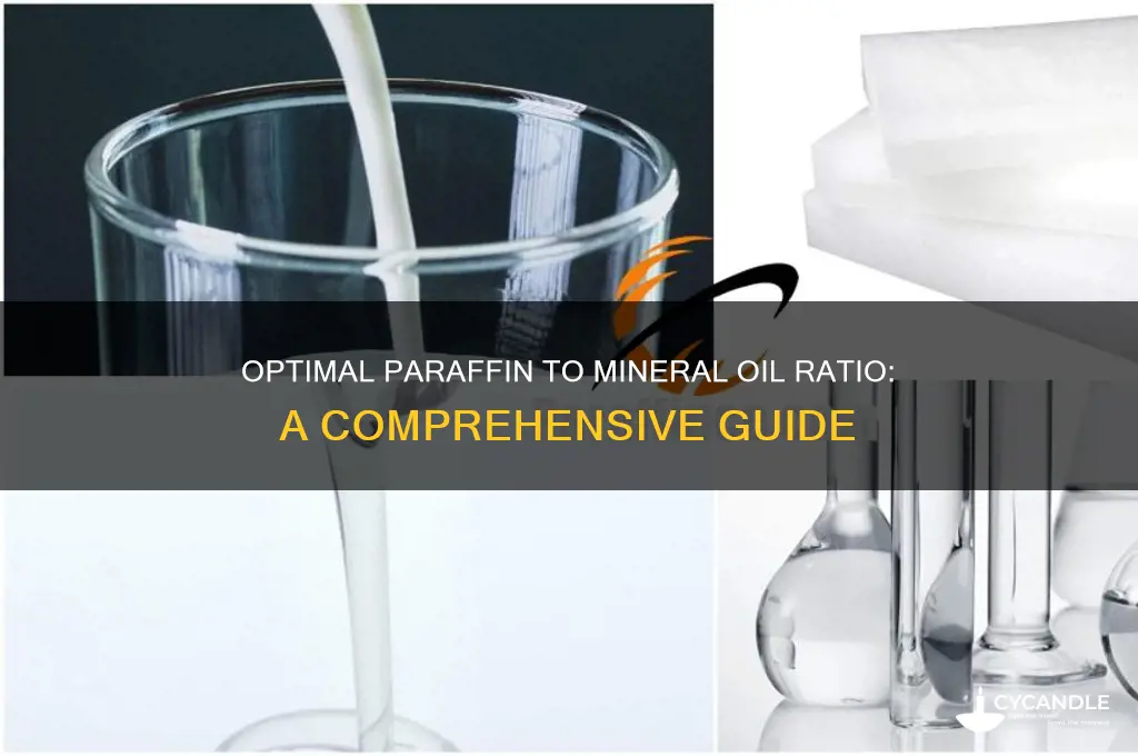 what is preferred ratio of paraffin to mineral oil