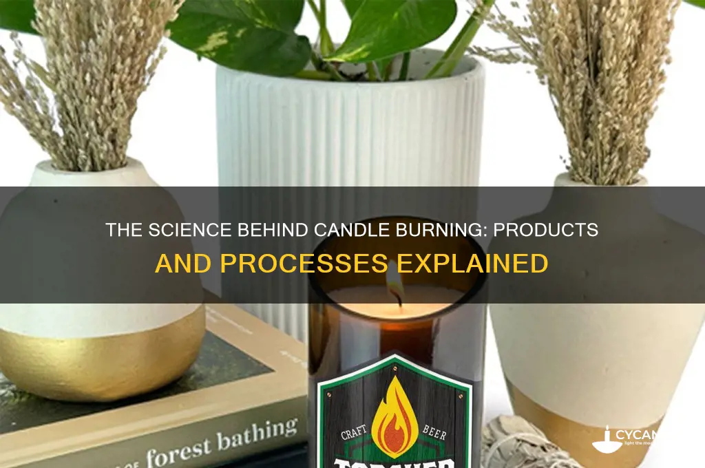 what is produced whenn a candle burns