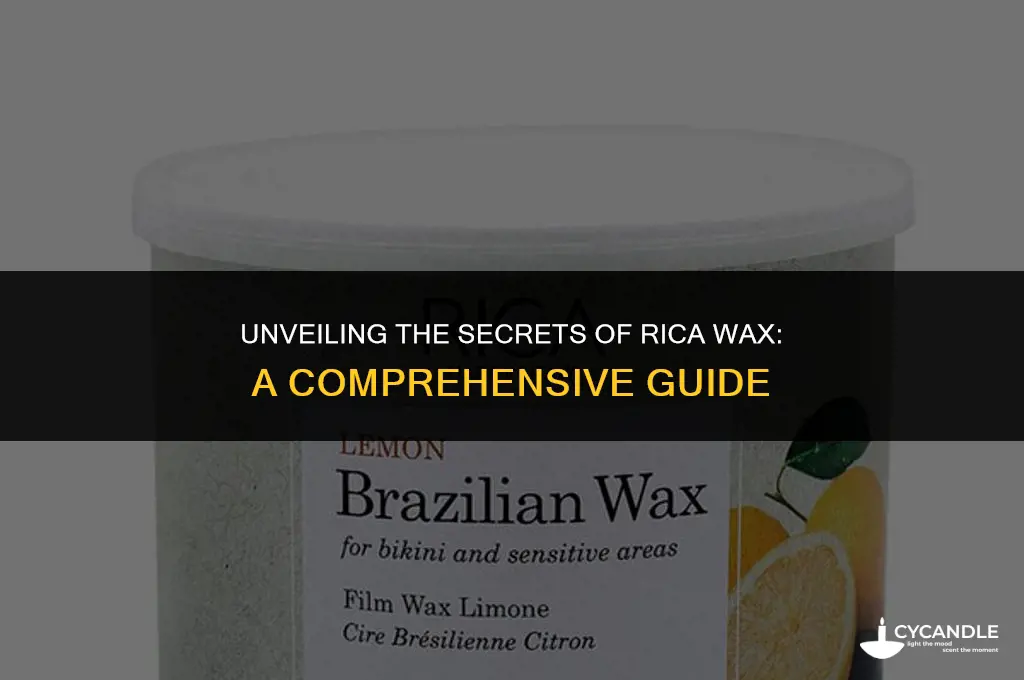 what is rica wax