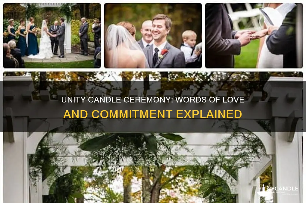what is said during the unity candle ceremony