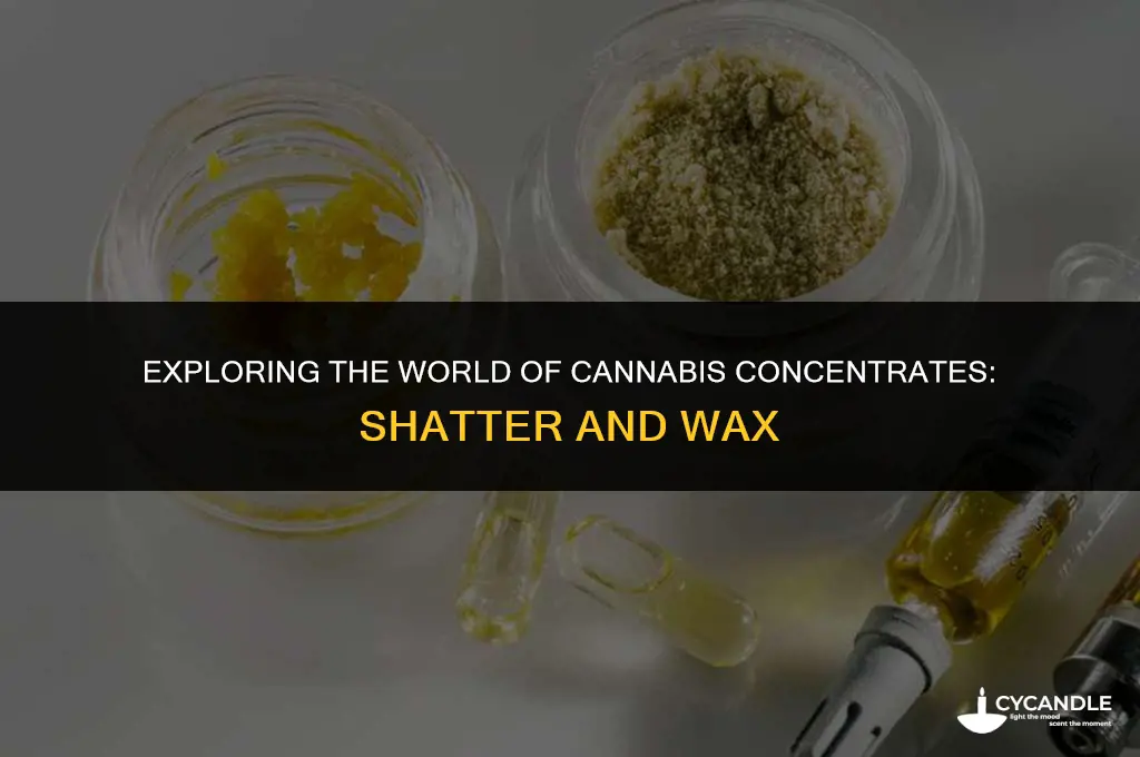 what is shatter and wax
