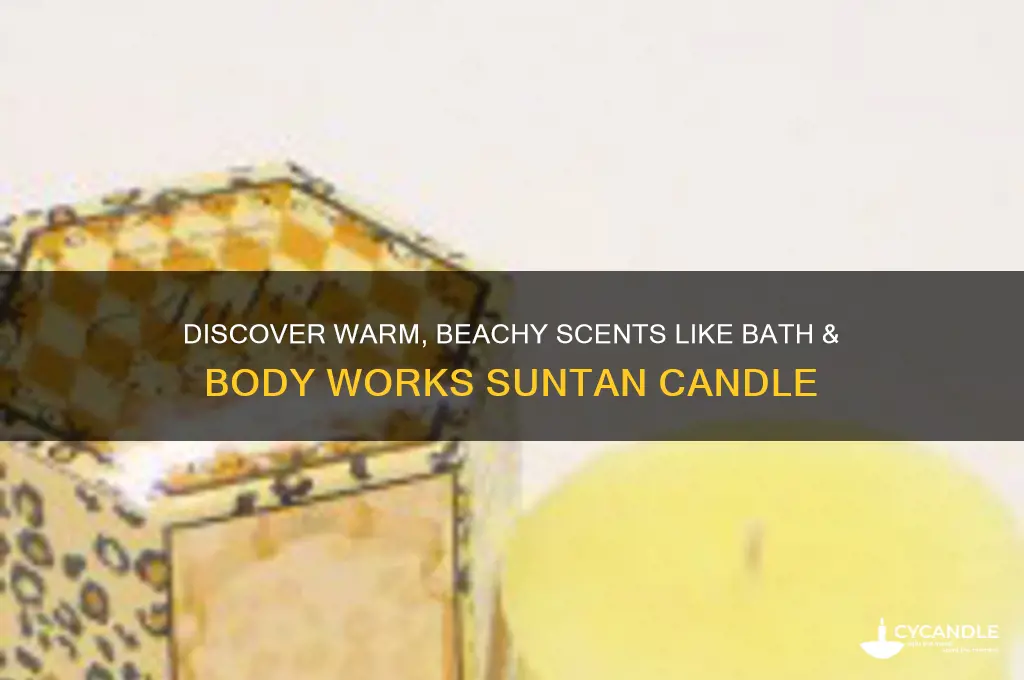 what is similar to bath and body works suntan candle