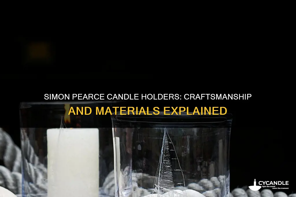what is simon pearce candle holders made of