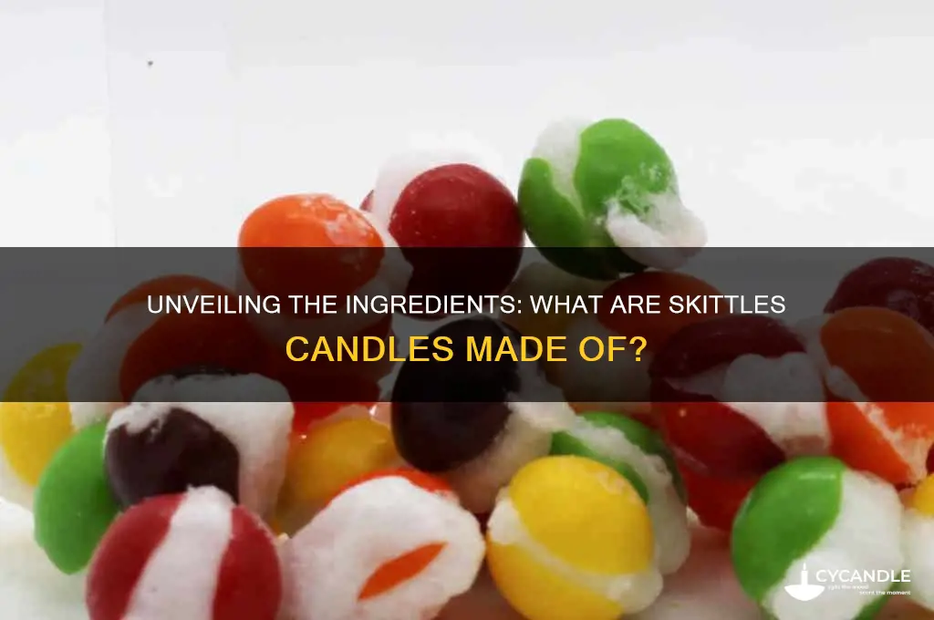 what is skittles candles made out of