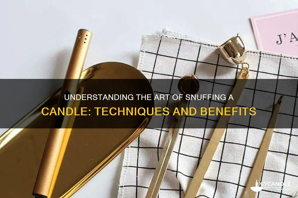 what is snuffing a candle