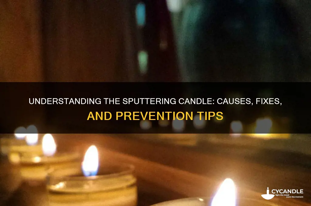 what is sputtering candle