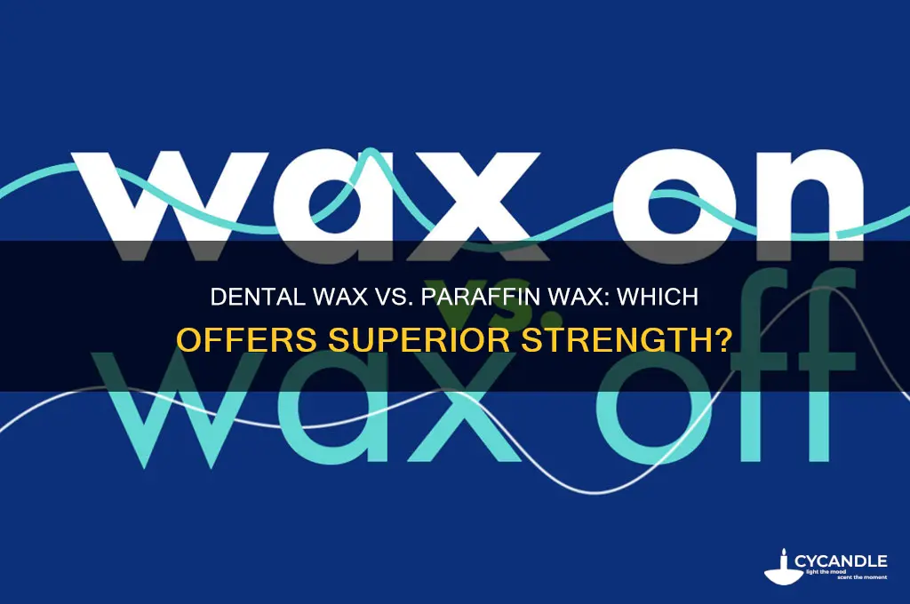 what is stronger dental wax or paraffin wax