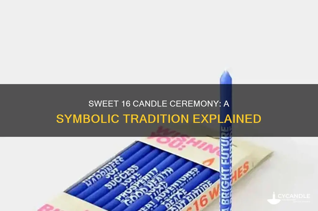what is sweet 16 candle ceremony