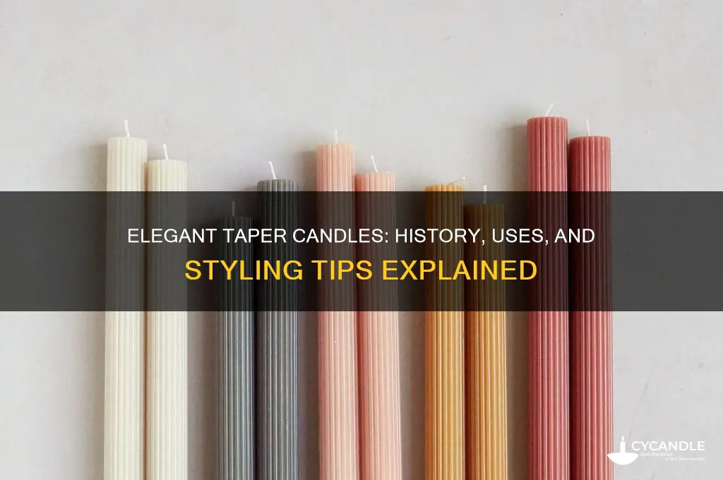 what is taper candles