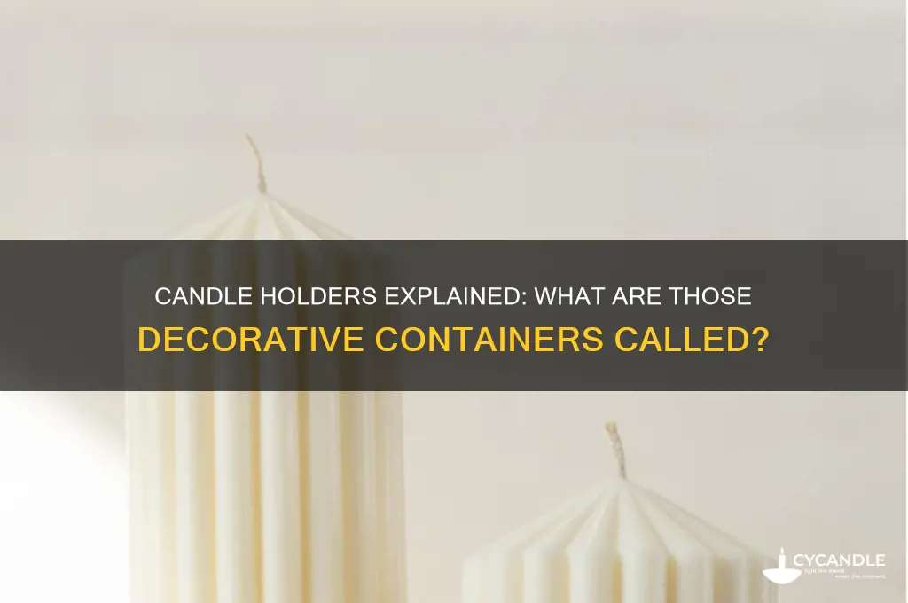 what is that thing called where you put candles inside