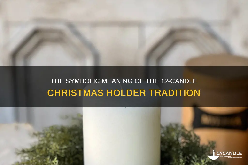 what is the 12 candle holder during christmas