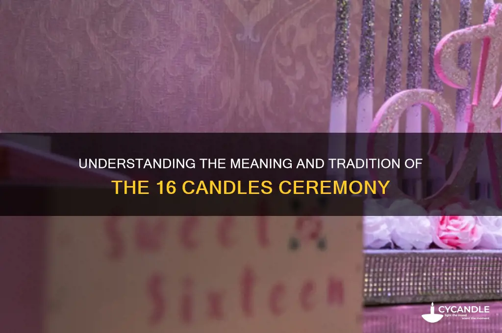 what is the 16 candles ceremony
