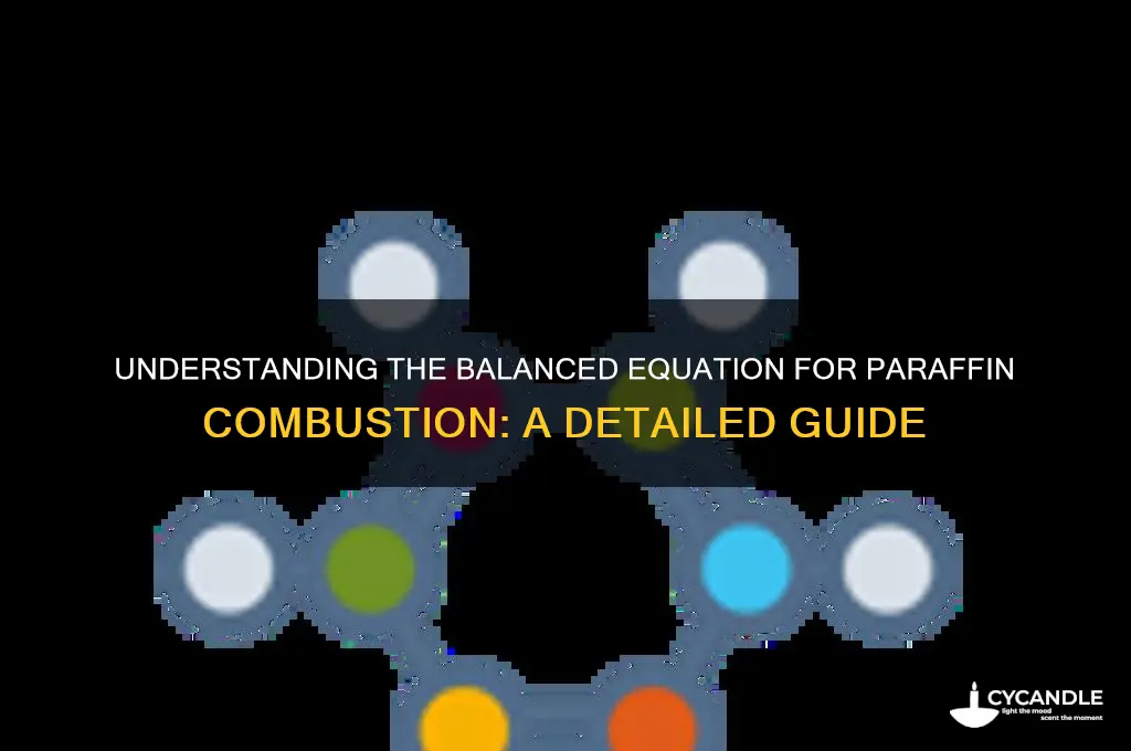 what is the balanced equation for the combustion of paraffin