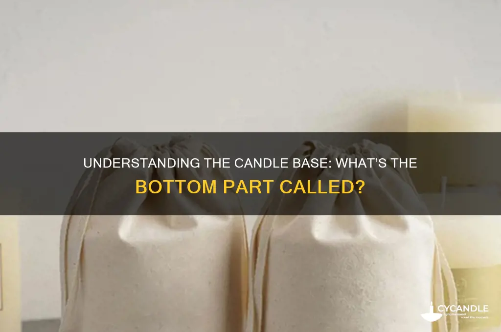 what is the base of a candle called