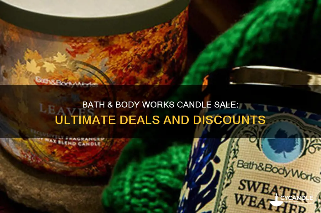 what is the bath and bidy works candle sale