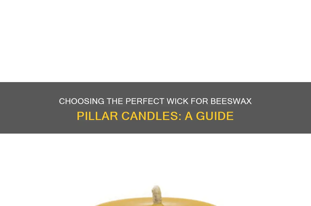 what is the best candle wick for beeswax pillar candle