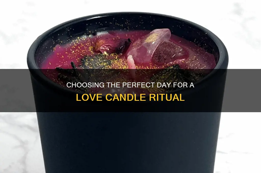 what is the best day to do a love candle