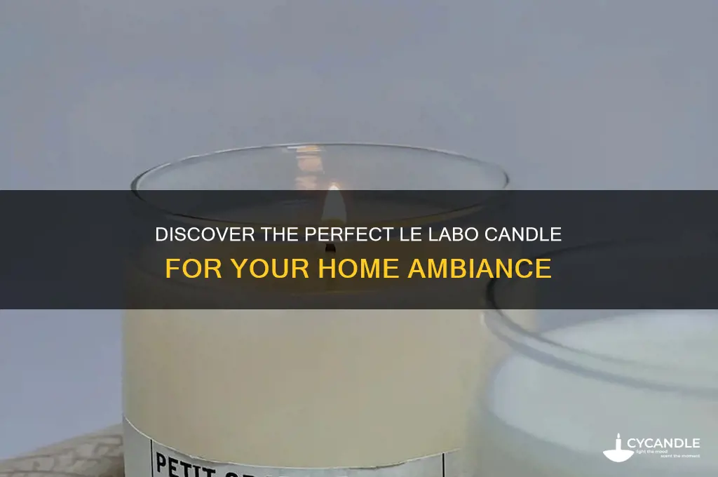 what is the best le labo candle
