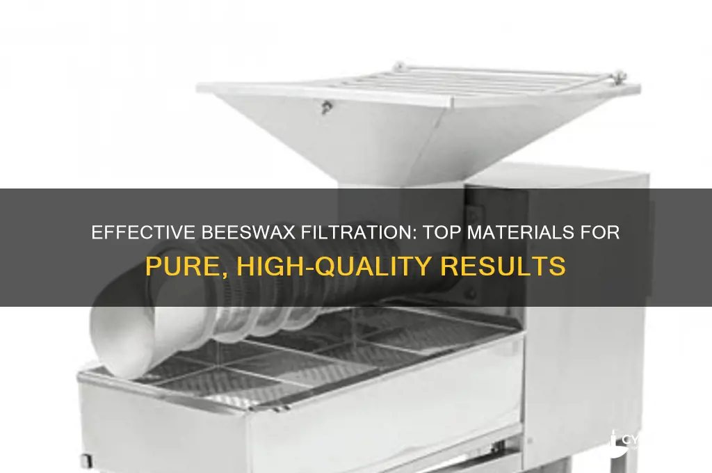 what is the best material to filter beeswax