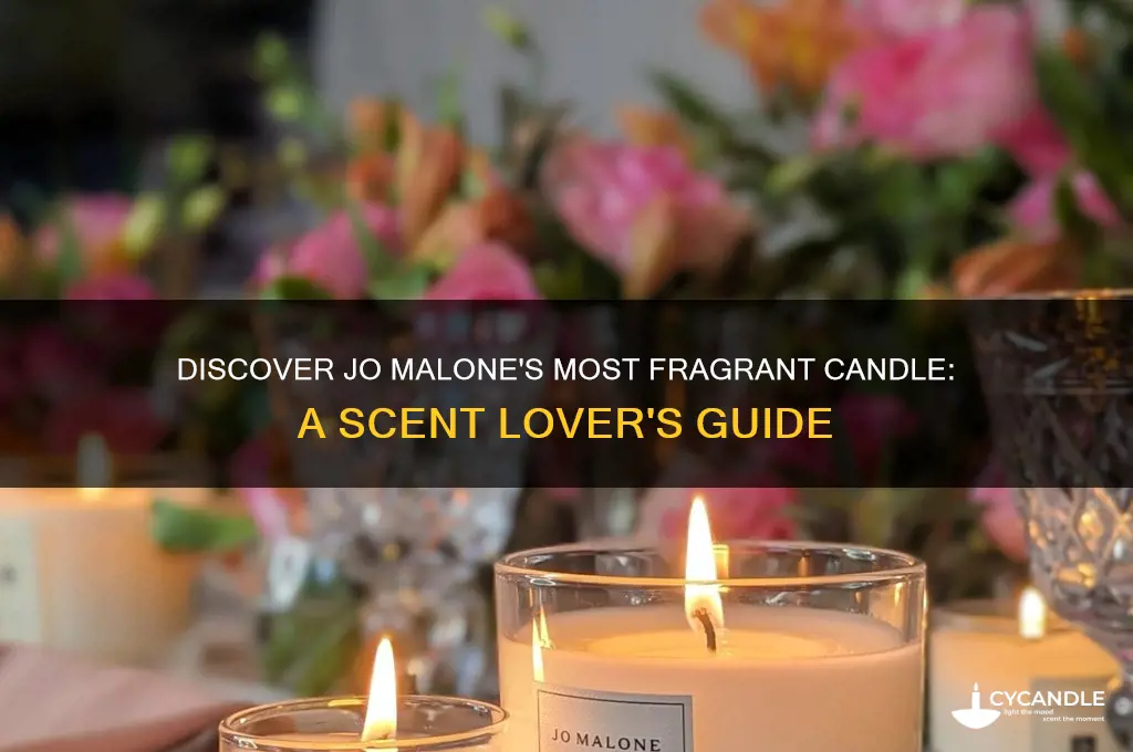 what is the best smelling jo malone candle