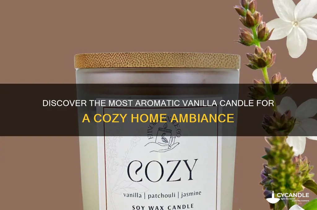 what is the best smelling vanilla candle