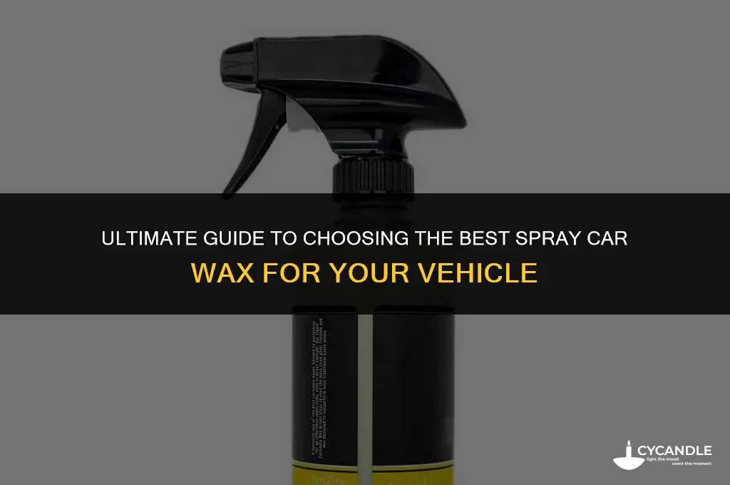 what is the best spray car wax