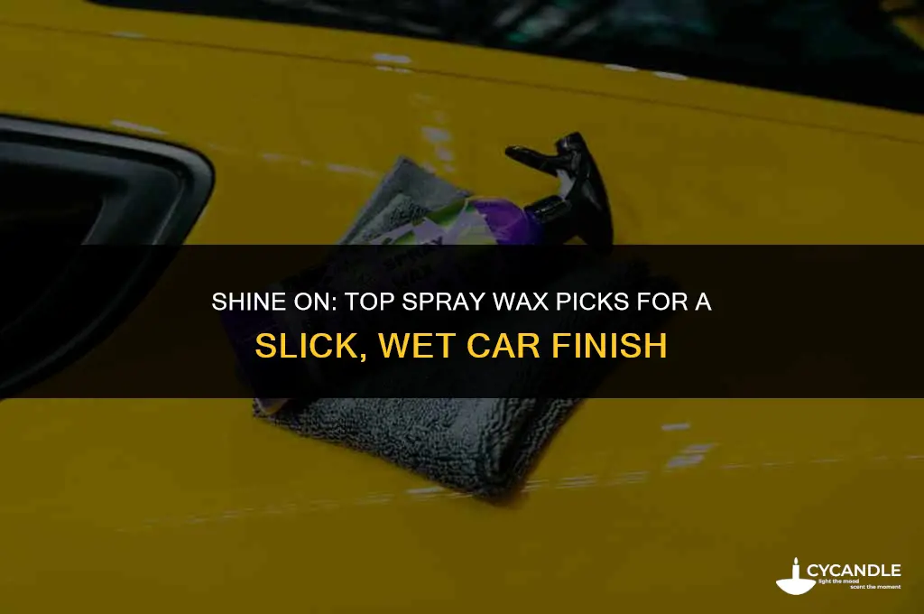 what is the best spray wax for a wet car