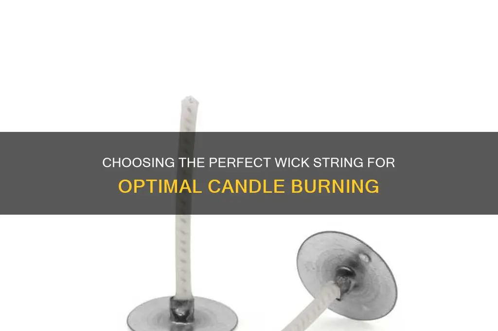 what is the best string for a candle wick