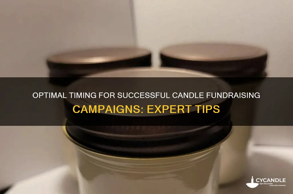 what is the best time to do a candle fundraiser