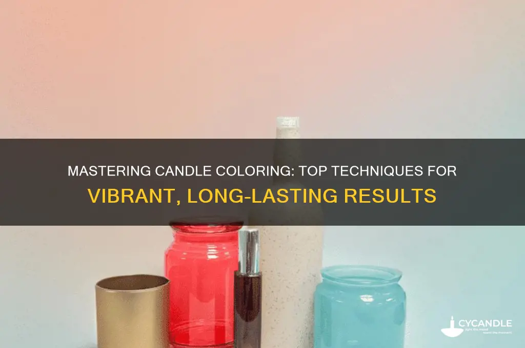 what is the best way to color candles