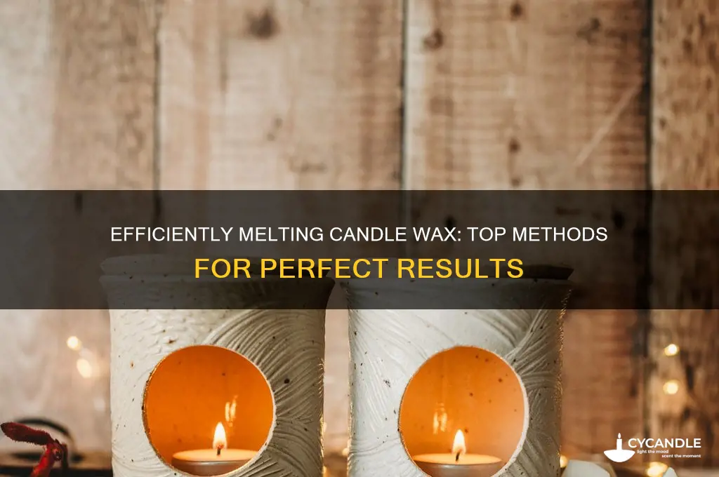 what is the best way to melt candle wax