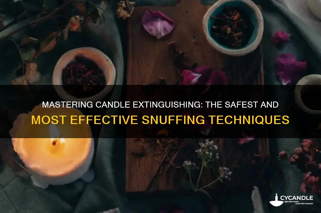 what is the best way to snuff a candle