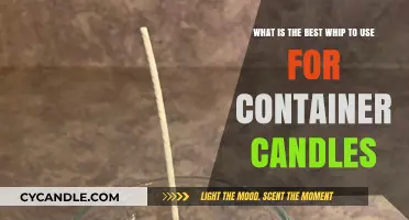 Choosing the Perfect Whip for Container Candles: A Comprehensive Guide