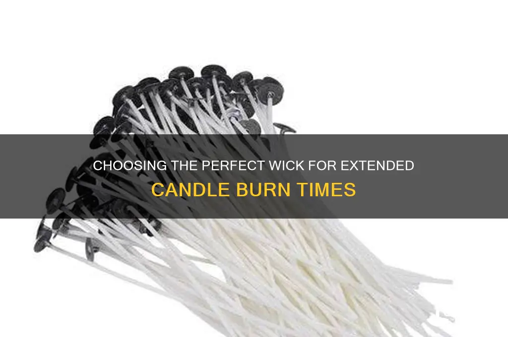 what is the best wick for longer burning candles