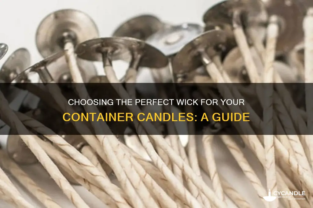 what is the best wick to use for container candles