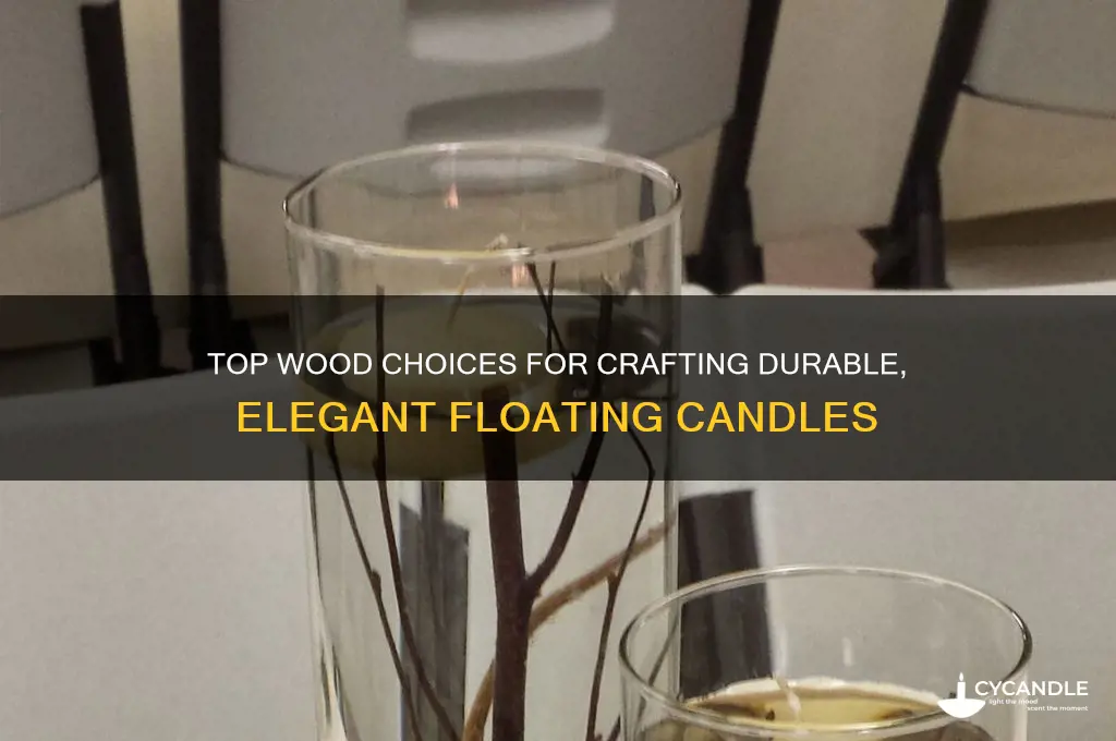 what is the best wood to use for floating candles