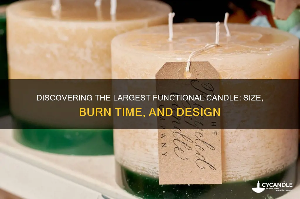 what is the biggest candle that works